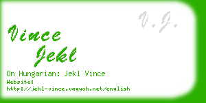 vince jekl business card